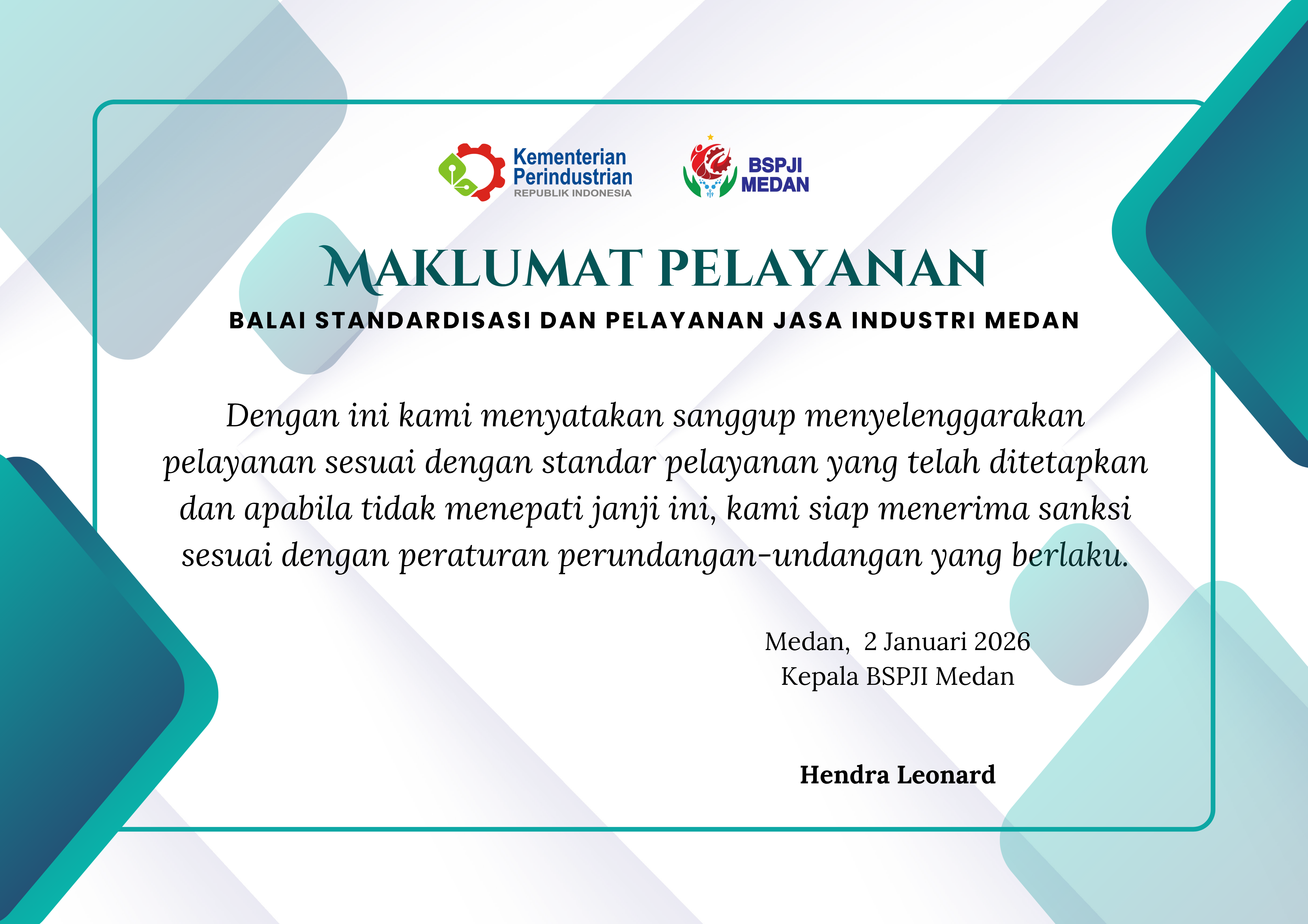 Maklumat Pelayanan